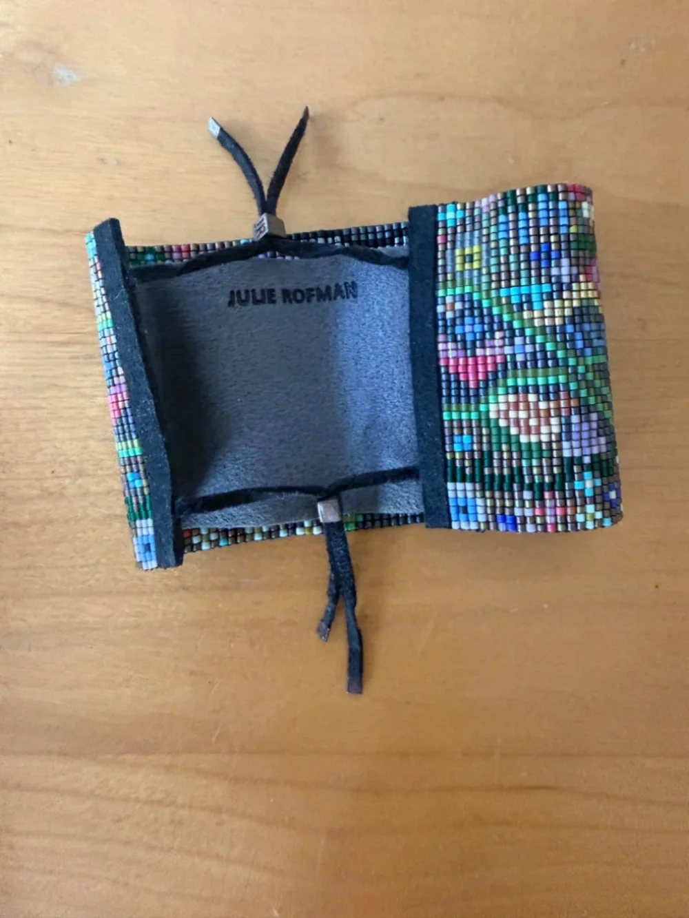 Julie Rofman hanwoven beaded cuff bracelet